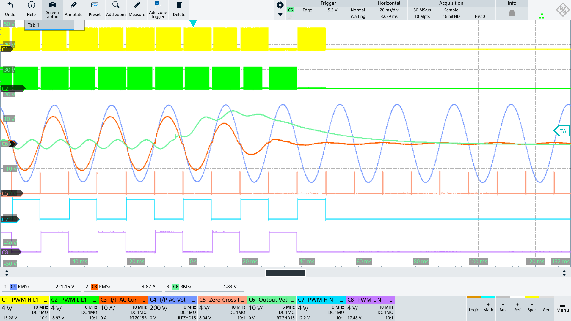 load transient turning off