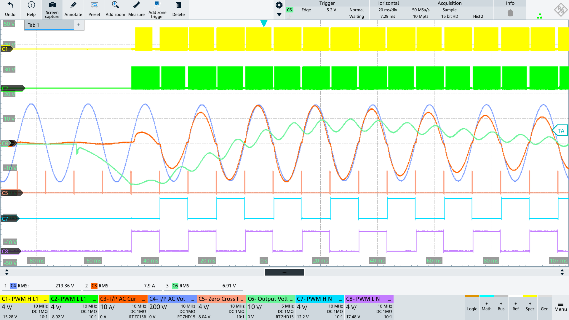 load transient turning off